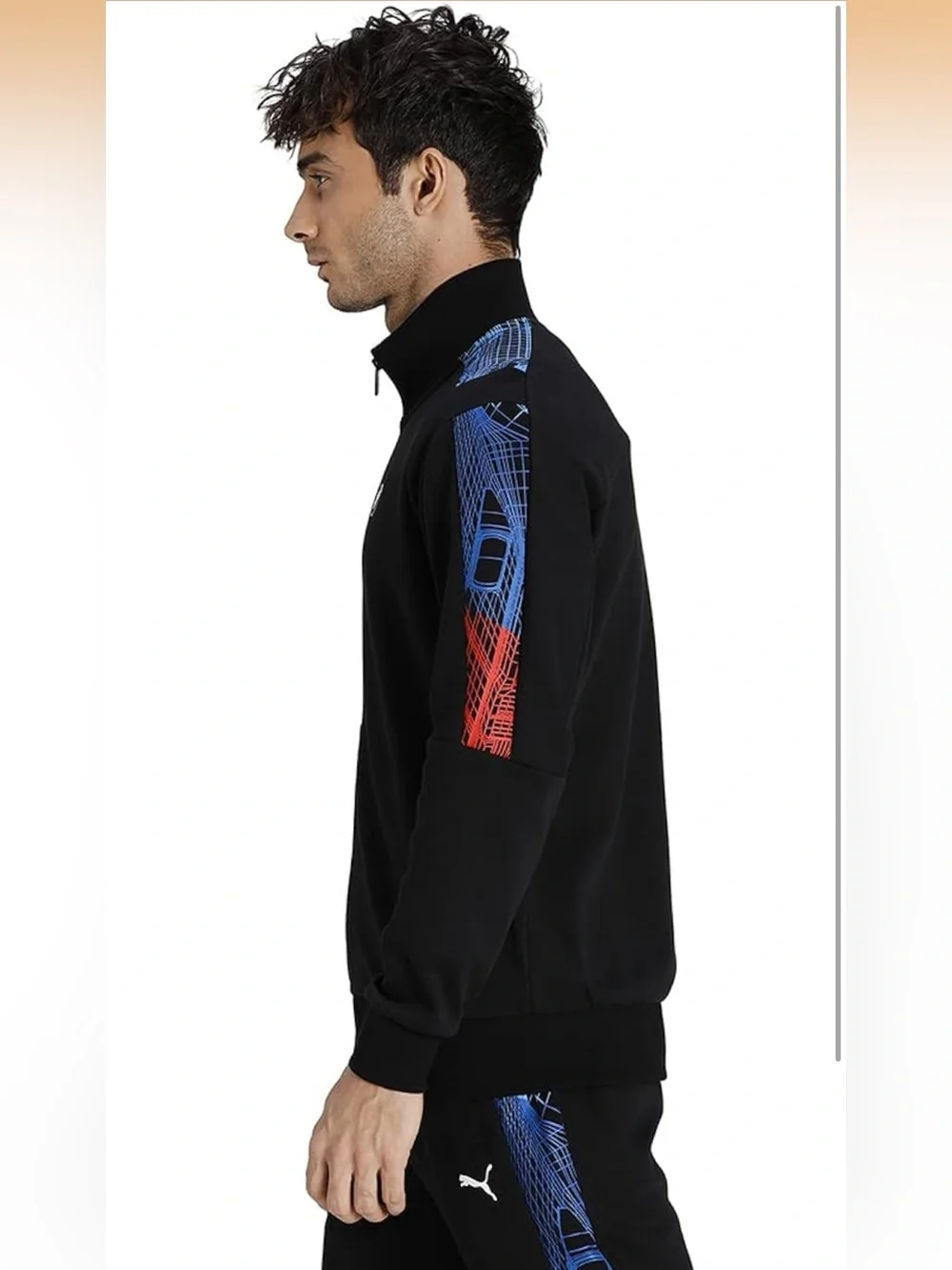 MEN'S PUMA BMW MMS T7 MOTORSPORT FUL ZIP TRACK JACKET Motorsports Medium Car